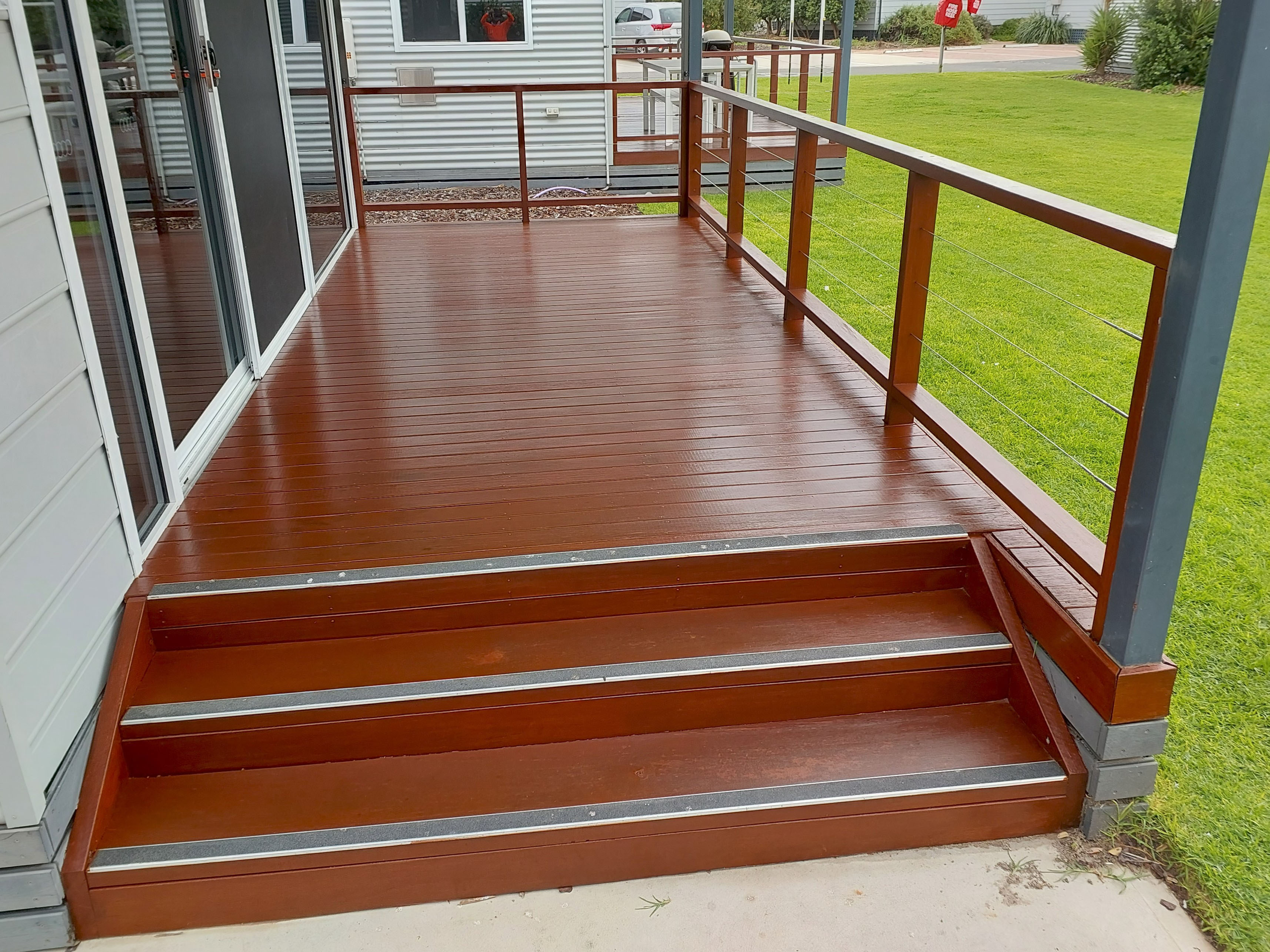 Residential deck staining after in Perth